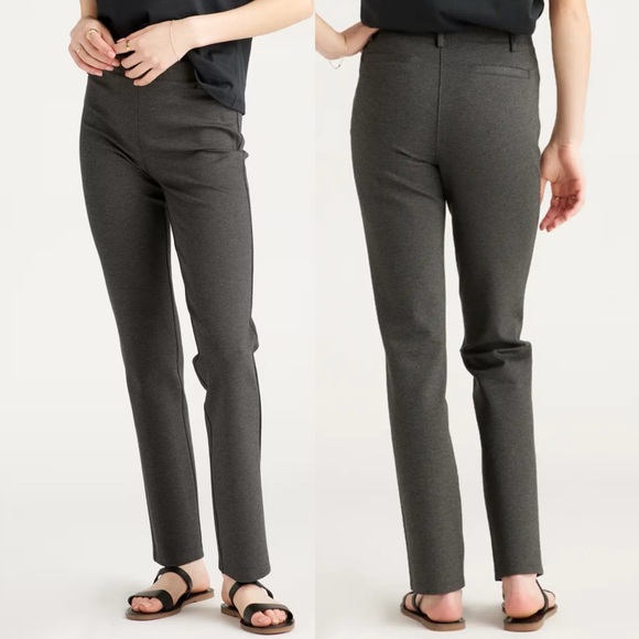 SPANX Pants - SPANX PerfectFit Ponte Slim Straight Pant Charcoal Heather size Small